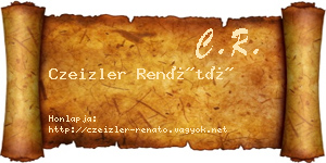 Czeizler Renátó névjegykártya